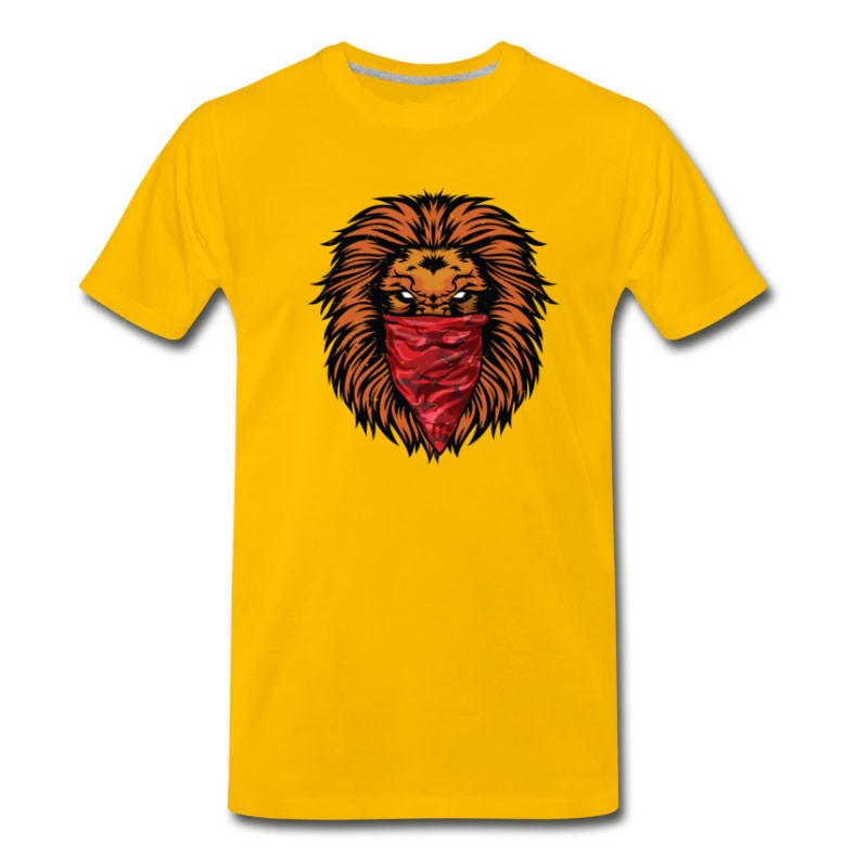 lion red t shirt