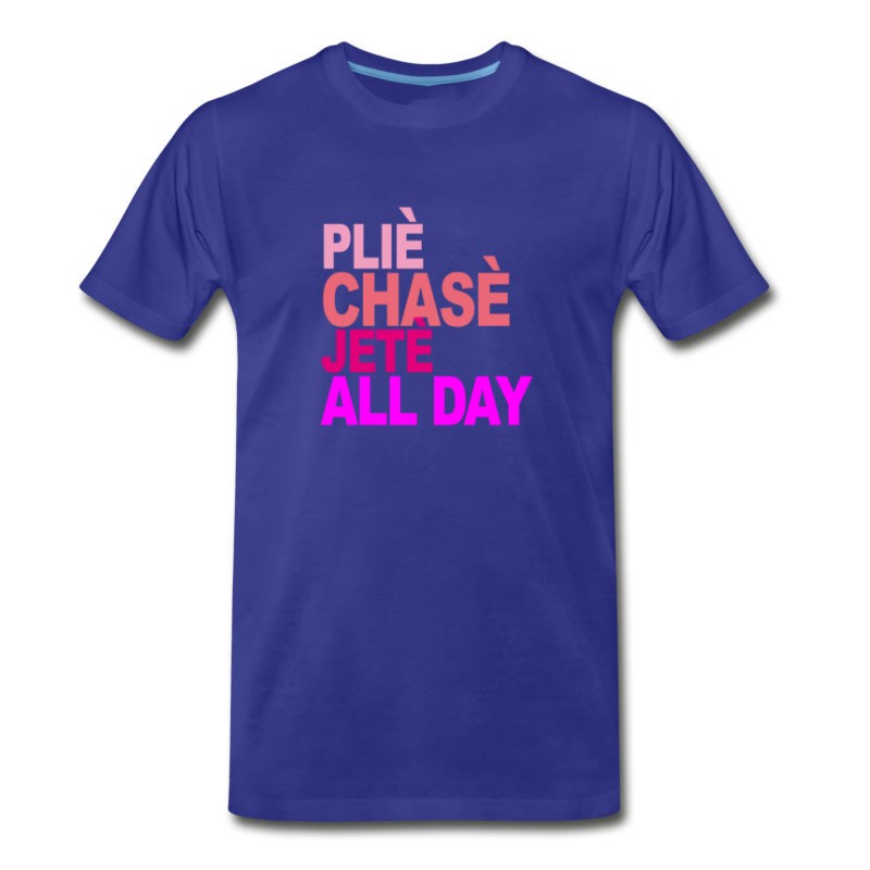 Men's Plie_chasse_jete_all_day_ballet_tshirt_b T-Shirt