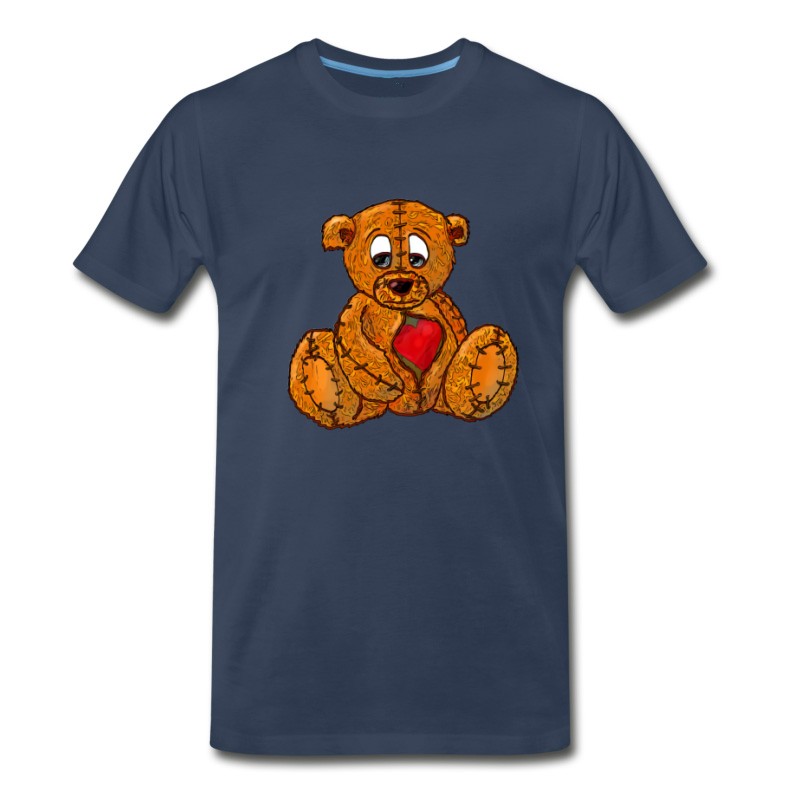 White Broken Hearted Teddy Bear T-shirt – Irrelevant Thoughts